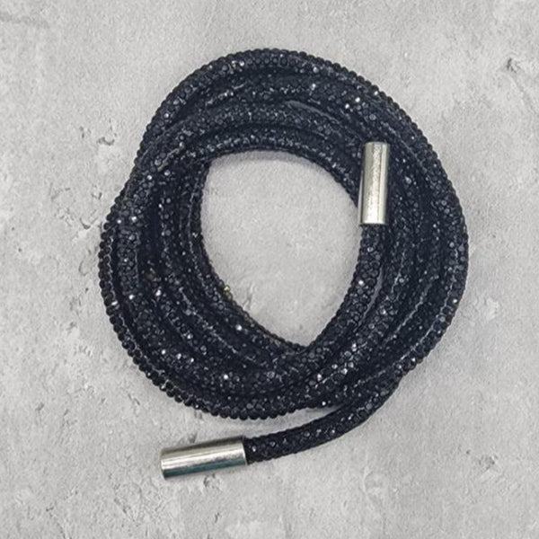 Cordones de sudadera con capucha de diamantes de imitación