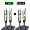 [Buy 1 Get 1 Free]-6.6Ft 4-In-1 USB-C Cable, PD Fast Charging, Data Sync, USB-A, Type-C, Lightning, Aluminum, Compatible - Image 1