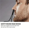 1 Tijeras de seguridad para vello nasal con cabeza redonda negra y luz de espejo plateado, neutras, de acero inoxidable - Image 4