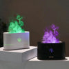 Ultrasonic Humidifier with 7 Colors Flame Lights, Essential Oil Diffuser, White - Image 2