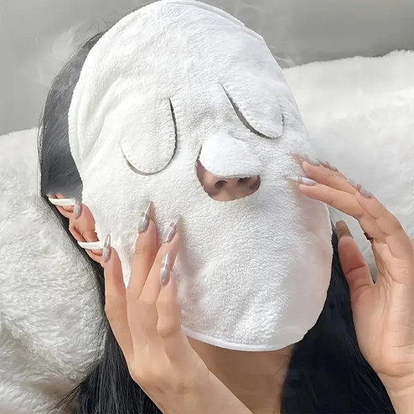 Facial Wrap, Hot Towel Mask, Reusable Facial Steamer for Hot and Cold Skin Care, Moisturizing Facial Steamer